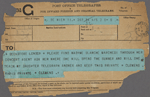 [Chatto and Windus], telegram to. May 4, 1899.