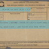 [Chatto and Windus], telegram to. May 23, 1899.
