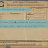 [Chatto and Windus], telegram to. May 23, 1899.