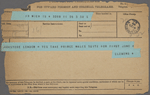 [Chatto and Windus], telegram to. May 25, 1899.