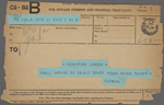 [Chatto and Windus], telegram to. May 31, 1899.
