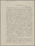 Clemens, Jean, 6 letters to. Nov. 8, 1906 to Nov. 30, 1908. Copies in Isabel Lyon's hand.