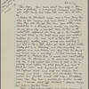 Clemens, Jean, 6 letters to. Nov. 8, 1906 to Nov. 30, 1908. Copies in Isabel Lyon's hand.