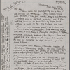 Clemens, Jean, 6 letters to. Nov. 8, 1906 to Nov. 30, 1908. Copies in Isabel Lyon's hand.