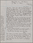 Clemens, Jean, 6 letters to. Nov. 8, 1906 to Nov. 30, 1908. Copies in Isabel Lyon's hand.