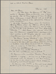 [Crane], The[odore], ALS to. Nov. 18, [1879]. Previously Nov. 18, [n.y.].