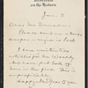 Duneka, [Frederick], ALS to. Jan. 3, [1902].