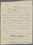 Hall, [Frederick J.], ALS to. Sep. 5, [1893]. Previously Sep. 5, [1894].