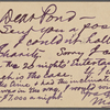 Hathaway & Pond, postcard to. Nov. 25, [1879]. Previously: Nov. 25, [n.y.].