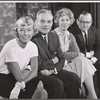 Margaret Sullavan, Henry Margolis [?], Iris Whitney and Martin Gabel during the 1959 New Haven run of the stage play Sweet Love Remember'd