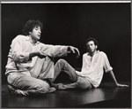 Paul Sand and Joshua Broder in the stage production Tales of the Hasidim