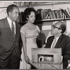Langston Hughes, Olga James and unidentified other in the stage production Tambourines to Glory