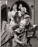 Barbara Barrie, J.D. Cannon and Jane White in the 1960 Central Park production of The Taming of the Shrew