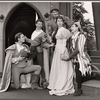 Joseph Bova, Barbara Barrie [center] and unidentified others in the 1960 Central Park production of The Taming of the Shrew