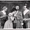 Geneva Bugbee [center] and unidentified others in the American Shakespeare Festival stage production The Taming of the Shrew