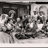 Geneva Bugbee [center front] and unidentified others in the American Shakespeare Festival stage production The Taming of the Shrew