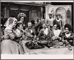 Geneva Bugbee [center front] and unidentified others in the American Shakespeare Festival stage production The Taming of the Shrew