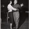 Risa Schwartz and Jack Pearl in rehearsal for the stage production The Tenth Man