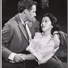 Donald Harron and Risa Schwartz in rehearsal for the stage production The Tenth Man