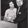 Risa Schwartz and Jack Pearl in rehearsal for the stage production The Tenth Man