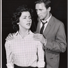 Risa Schwartz and Donald Harron in rehearsal for the stage production The Tenth Man