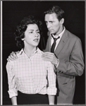 Risa Schwartz and Donald Harron in rehearsal for the stage production The Tenth Man