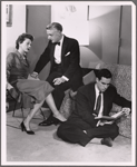 Louise Allbritton, Murray Matheson and Bradford Dillman in the stage production Third Person