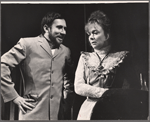 Gerald Hiken and Barbara Baxley in the stage production The Three Sisters
