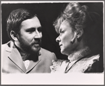 Gerald Hiken and Barbara Baxley in the stage production of The Three Sisters