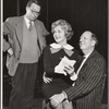 Peter Turgeon, Wynne Miller and Paul Ford in rehearsal for the stage production A Thurber Carnival
