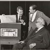 Burgess Meredith, Tom Ewell and James Thurber in rehearsal for the stage production A Thurber Carnival
