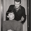Allyn Ann McLerie and unidentified in rehearsal for the stage production Time Limit!
