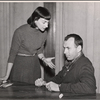 Allyn Ann McLerie and Richard Kiley in rehearsal for the stage production Time Limit!