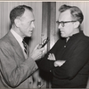Harvey Stephens and Arthur Kennedy in rehearsal for the stage production Time Limit!