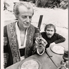 Shepperd Strudwick and Michael Dunn in the stage production Timon of Athens