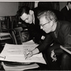 Morton DaCosta [right] and unidentified in rehearsal for To Broadway with Love