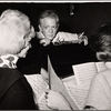 Morton DaCosta [center] and unidentified others in rehearsal for To Broadway with Love