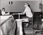 Franz Allers in rehearsal for To Broadway with Love
