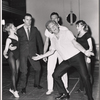 Morton DaCosta, Jack Cole [center] and unidentified others in rehearsal for To Broadway with Love