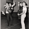 Morton DaCosta [left], Jack Cole [right] and unidentified others in rehearsal for To Broadway with Love