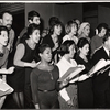 Singing ensemble in rehearsal for To Broadway with Love
