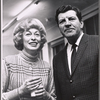 Eileen Heckart and Robert Preston in rehearsal for the stage production Too True to Be Good 