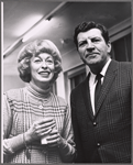 Eileen Heckart and Robert Preston in rehearsal for the stage production Too True to Be Good 