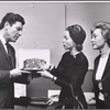 Robert Preston, Lillian Gish and Glynis Johns in rehearsal for the stage production Too True to Be Good 