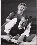 Muriel Birkhead and Travis Hudson in the stage production Triad