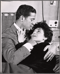 Dana Andrews and Anne Bancroft in the stage production Two for the Seesaw