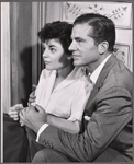 Anne Bancroft and Dana Andrews in the stage production Two for the Seesaw