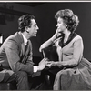 Bertrand Castelli and Geraldine Page in rehearsal for the stage production The Umbrella