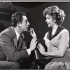 Bertrand Castelli and Geraldine Page in rehearsal for the stage production The Umbrella