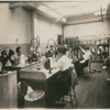 Film processing staff in joining room of Vitagraph Studio.